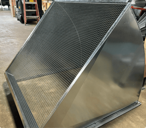 Commercial 45 degree HVAC duct elbow