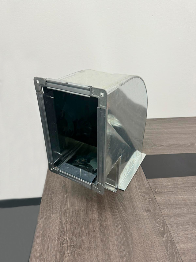 Galvanized HVAC elbow duct with access panel
