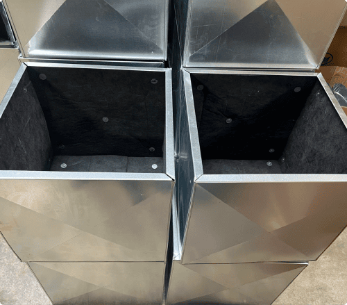 Custom insulated HVAC duct box